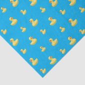 Hemelblauw rubbereenden patroon tissuepapier (Detail)