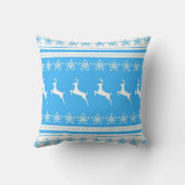 Hemelblauw werpkussen kussen (Achterkant)