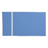 Hemelblauw witte streep trim kussensloop (Achterkant-Rechts)