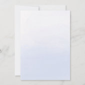 Hemelblauwe Pastel Sweet 16 Feest Uitnodiging (Achterkant)