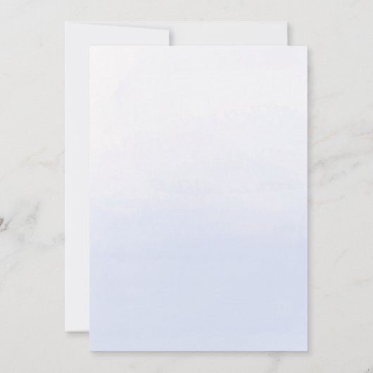 Hemelblauwe Pastel Sweet 16 Feest Uitnodiging (Achterkant)