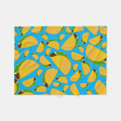 Hemelblauwe tacos fleece deken (Voorkant (Horizontaal))