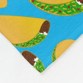 Hemelblauwe tacos fleece deken (Hoek)