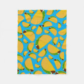 Hemelblauwe tacos fleece deken (Voorkant)