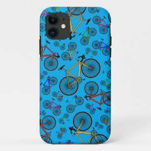 Hemelblauwe wegfietsen iPhone 11 hoesje