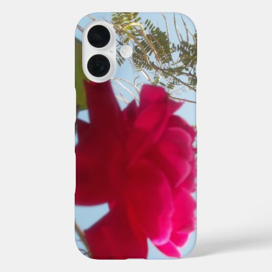 Hemelbloem | Een Rode Roos Tegen de Blauwe Lucht Case-Mate iPhone Case (Achterkant)