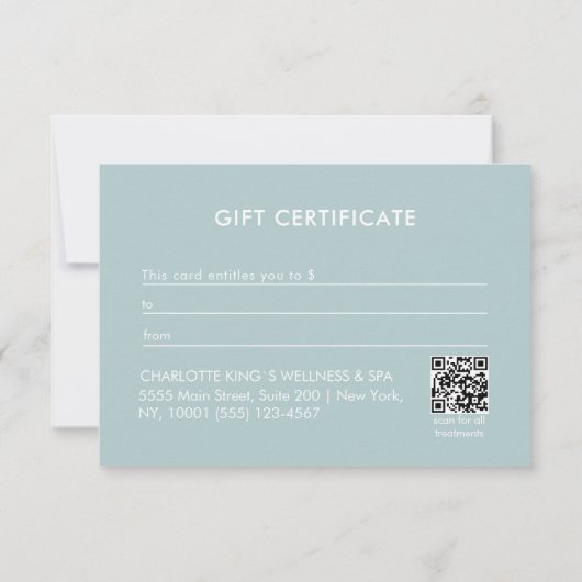 Hemelbloem Salon QR-code cadeaubon (Achterkant)