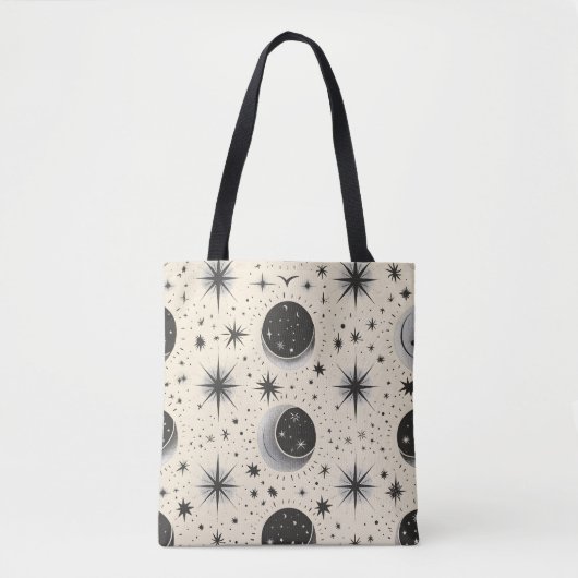 hemelbol maanfasen tote bag (Voorkant)