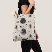 hemelbol maanfasen tote bag (Dichtbij)