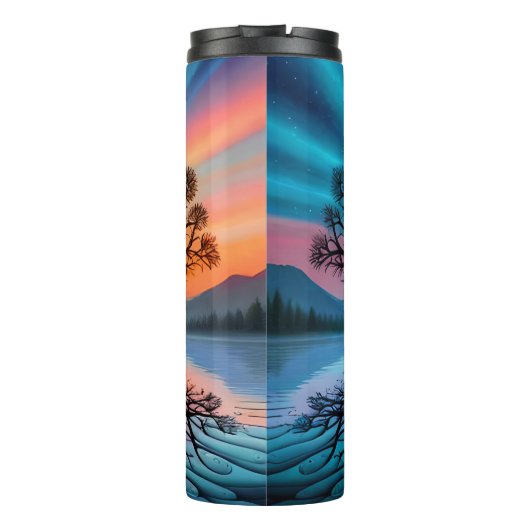 Hemelboom van het leven thermosbeker (Achterkant)