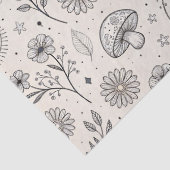 Hemelbotanisch patroon (3) tissuepapier (Detail)