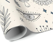 Hemelbotanisch patroon (4) cadeaupapier (Rol Hoek)