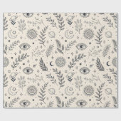 Hemelbotanisch patroon (5) cadeaupapier (Vlak)