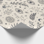 Hemelbotanisch patroon (5) cadeaupapier (Hoek)