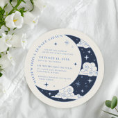Hemelbruiloft Uitnodiging Blue Moon & Stars