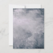 Hemelbruine Wolken Hemelse Bruiloft RSVP Kaart (Achterkant)