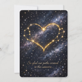  Hemelconstellatie Hart Valentijn Feestdagenkaart