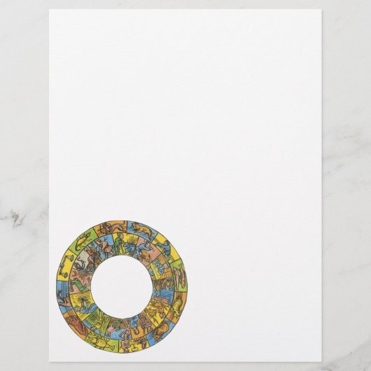 hemeldier, astrologisch dierlijk wiel (Voorkant)