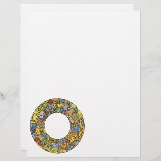  hemeldier, astrologisch dierlijk wiel (Voorkant / Achterkant)