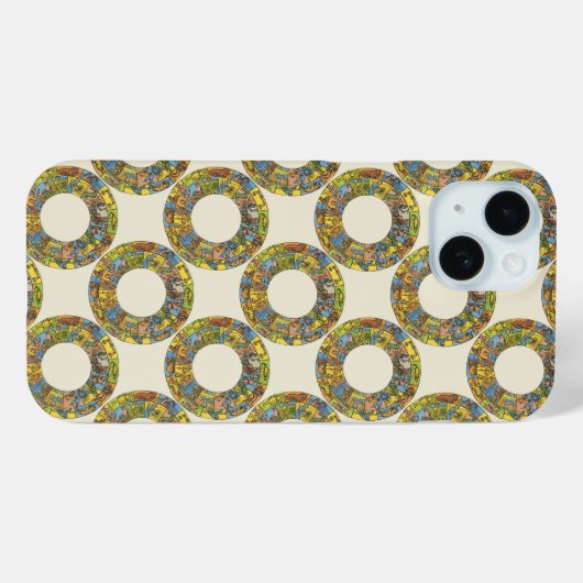  hemeldier, astrologisch dierlijk wiel Case-Mate iPhone case (Achterkant (horizontaal))