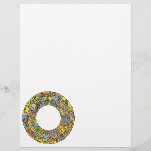  hemeldier, astrologisch dierlijk wiel flyer (Voorkant)