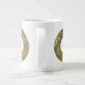 hemeldier, astrologisch dierlijk wiel grote koffiekop (Achterkant)