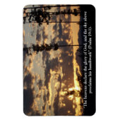 Hemelen verklaren de glorie van God Foto Magneet (Verticaal)