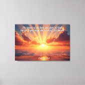 Hemelen verklaren de heerlijkheid: God & Schepping Canvas Afdruk (Voorkant)