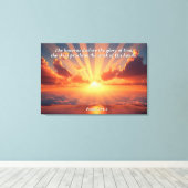 Hemelen verklaren de heerlijkheid: God & Schepping Canvas Afdruk (Insitu (Houten vloer))