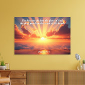 Hemelen verklaren de heerlijkheid: God & Schepping Canvas Afdruk (Insitu (Woonkamer))