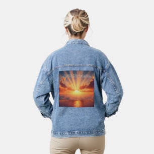 Hemelen verklaren de heerlijkheid: God & Schepping Denim Jacket