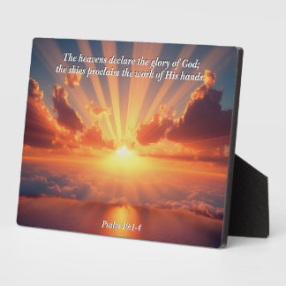 Hemelen verklaren de heerlijkheid: God & Schepping Fotoplaat