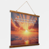 Hemelen verklaren de heerlijkheid: God & Schepping Hangend Wandkleed (Gebogen)