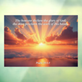 Hemelen verklaren de heerlijkheid: God & Schepping Raamsticker (Vel 3)