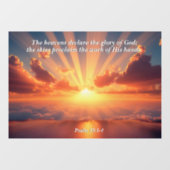 Hemelen verklaren de heerlijkheid: God & Schepping Raamsticker (Vel)