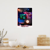 'Hemelen verklaren de heerlijkheid van God' Poster (Keuken)