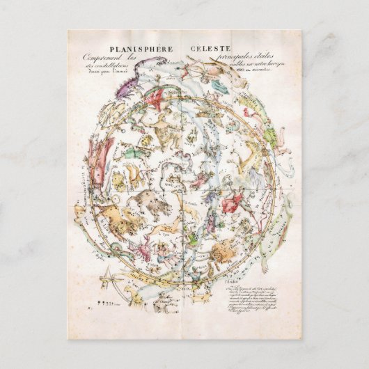  hemelenkaart briefkaart (Voorkant)