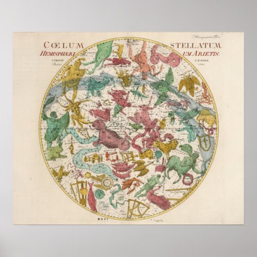  hemelenkaart poster (Voorkant)