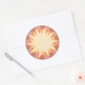 Hemelglorie Ronde Sticker (Envelop)