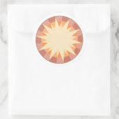 Hemelglorie Ronde Sticker (Tas)