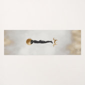 Hemelgoud Maan Yoga Meisje Yogamat (Achterkant (horizontaal))