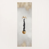 Hemelgoud Maan Yoga Meisje Yogamat (Achterkant)