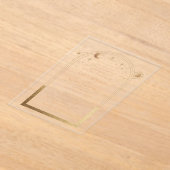 Hemelgoud Zon Maan Astronomie Trouwdag Acryl Uitnodigingen (Laagn)