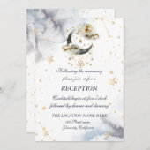 Hemelgouden maansterren kaart (Voorkant / Achterkant)