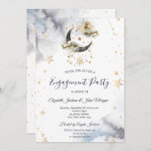 Hemelgouden maansterren kaart (Voorkant / Achterkant)