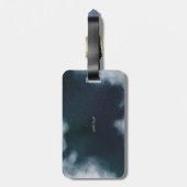 Hemelgouden zon, maan, sterren Lotus Night Sky Bagagelabel (Achterkant verticaal)