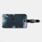 Hemelgouden zon, maan, sterren Lotus Night Sky Bagagelabel (Achterkant horizontaal)