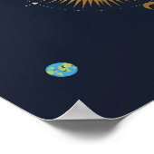 hemelharmonie | Moderne Sun & Moon Wall Art Poster (Hoek)