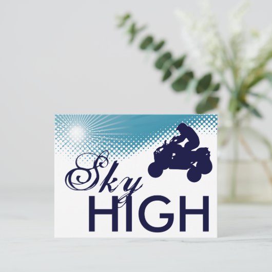 hemelhoge quads briefkaart (Staand voorkant)