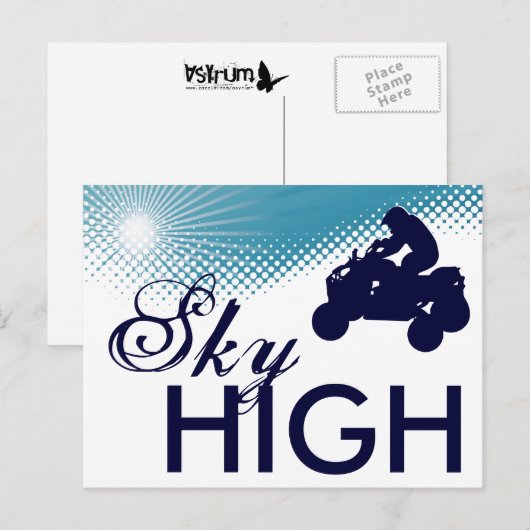 hemelhoge quads briefkaart (Voorkant / Achterkant)